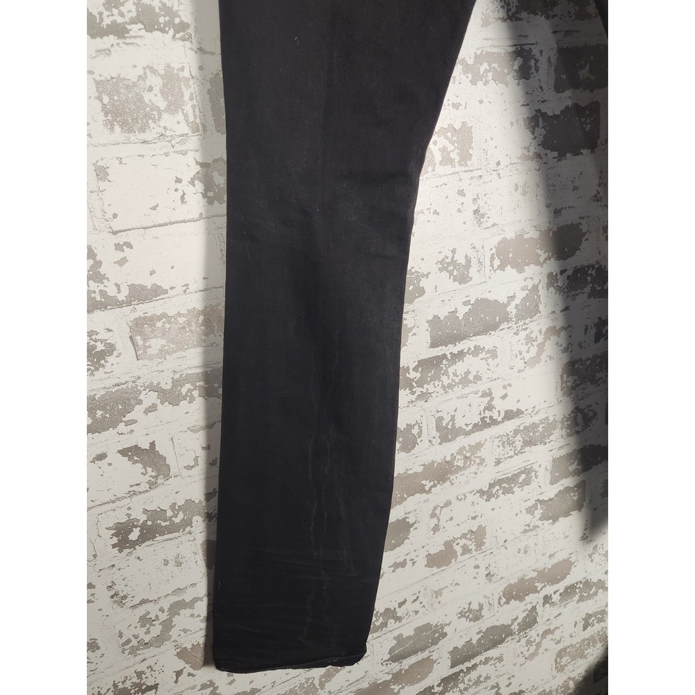 Frost Origs Distressed Patchwork Jeans Mens 32 Black Ripped Streetwear Urban - Picture 11 of 16